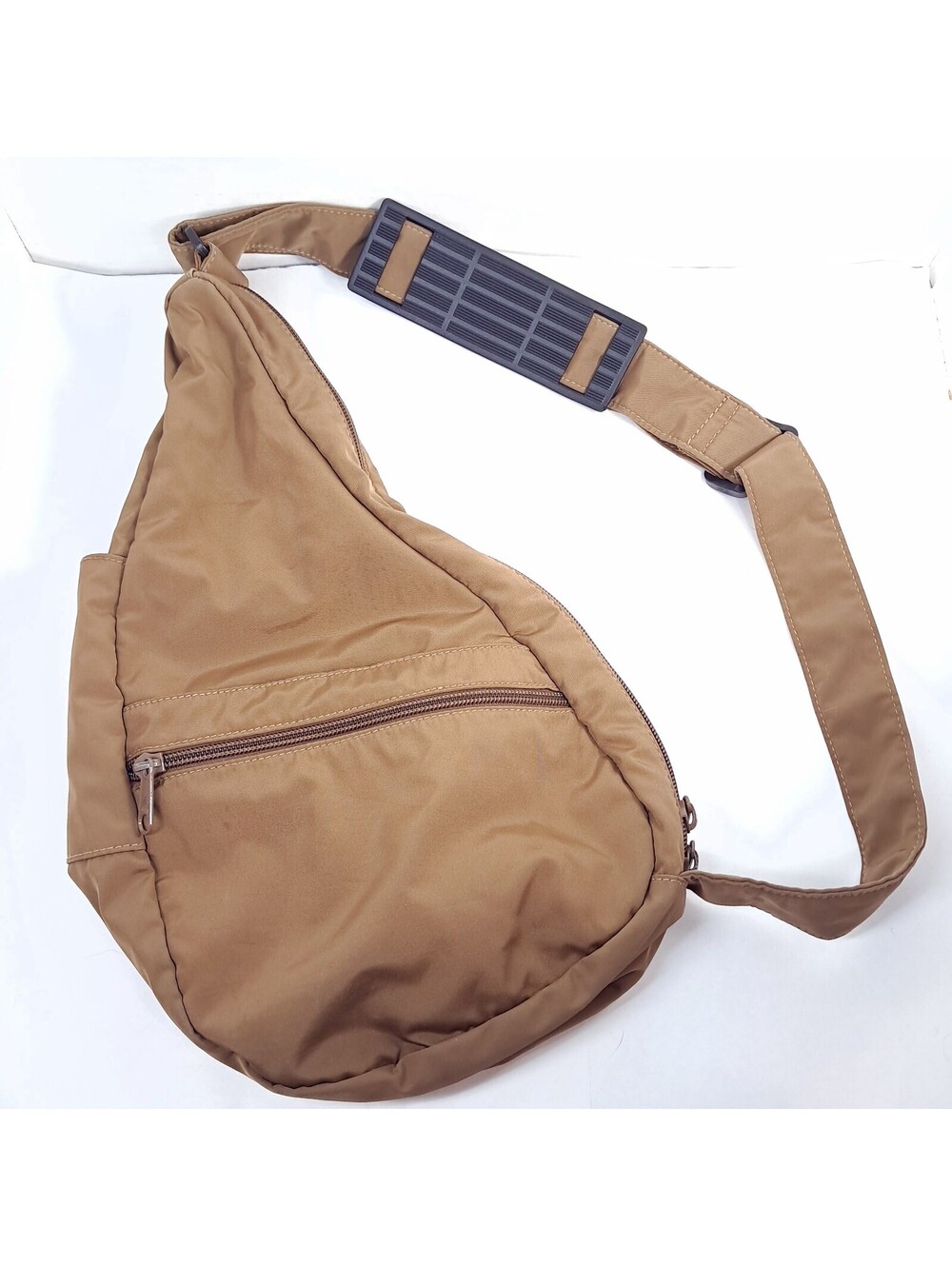 AmeriBag Healthy Back Bag brown Sling Purse nylon backpack crossbody kidney